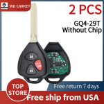 TOY 2+1 Buttons 314Mhz GQ4-29T (No Chip)